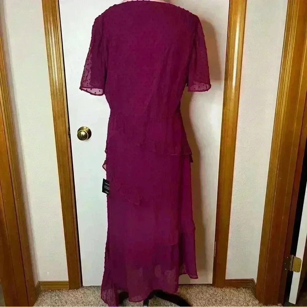 Lulu's Ruffled Midi Dress - Picture 11 of 15